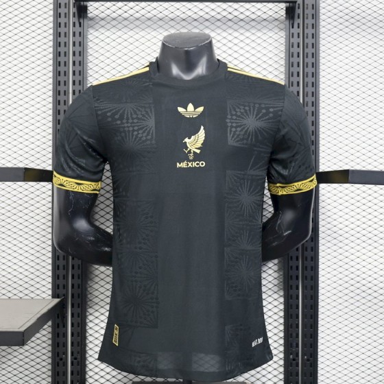 Mexico 2025/26 Gold- Black Jersey Player Version