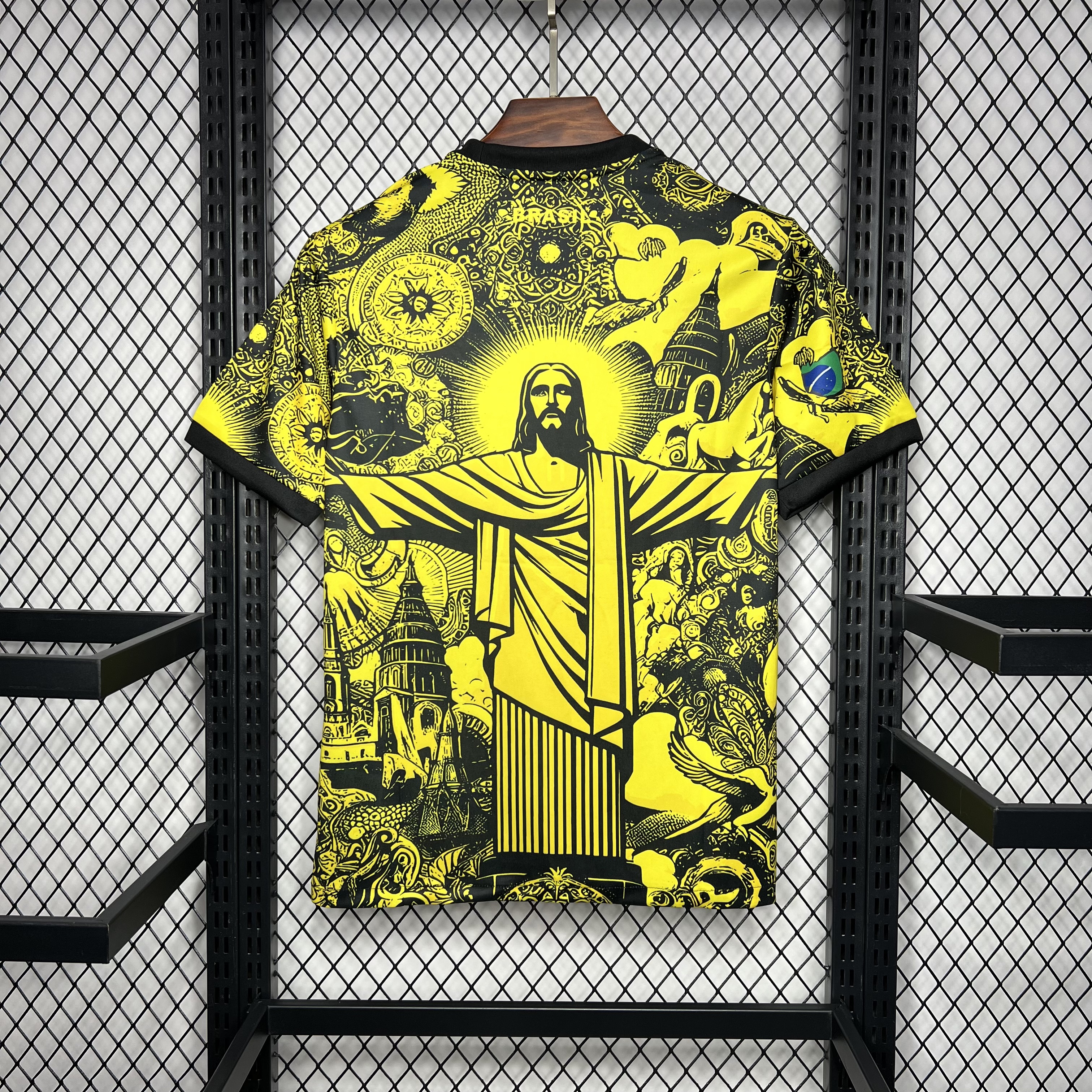 24-25 Brazil Jesus Yellow Football Shirt – New Style